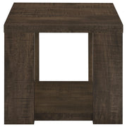 Pavone Open-Shelf Coffee and End Table Set - Dark Rustic Mango 3-Piece Set