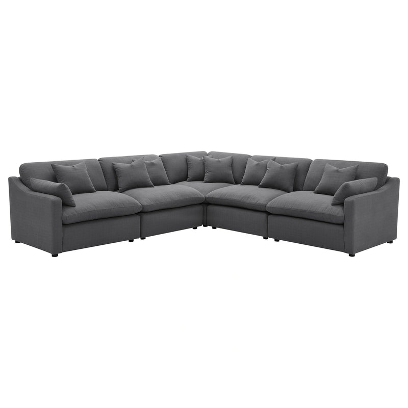 Hobson 5 Pc Sectionals (2 Armless Chair, 1 Corner, Left-Arm-Facing Piece and Right-Arm-Facing Piece)