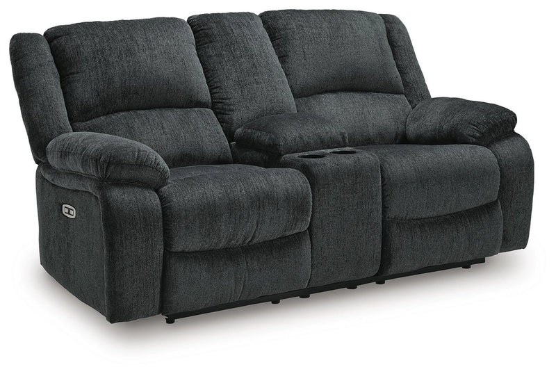 Draycoll Power Reclining Loveseat with Console