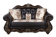 Maximus Loveseat Frame, Seat Cushions, Arms, Legs & 3 Pillows