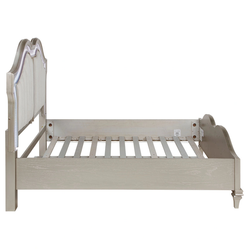 Evangeline Panel Bed with LED Lighting