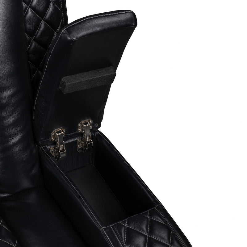 Orion Ii Raf Console Loveseat W/ Pwr Fr & Hr-Black