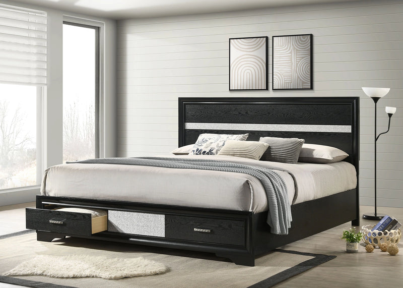 Miranda Panel Platform Storage Bed
