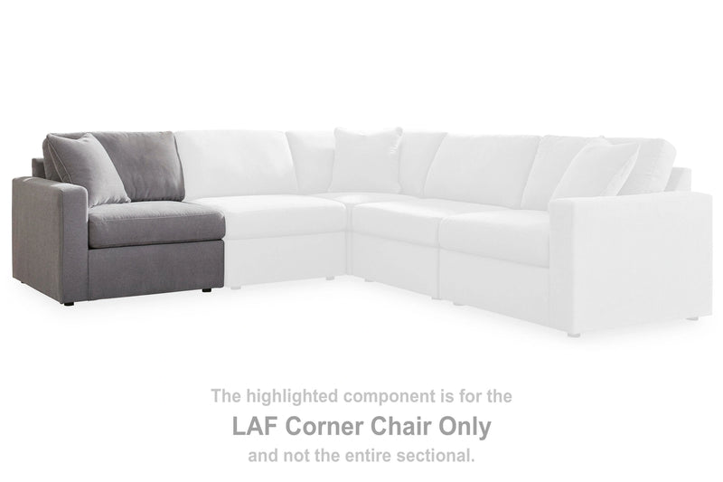 Modmax Balanced Sectional with Audio and Storage Consoles