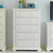 Summer House 5 Drawer Chest in Oyster White image
