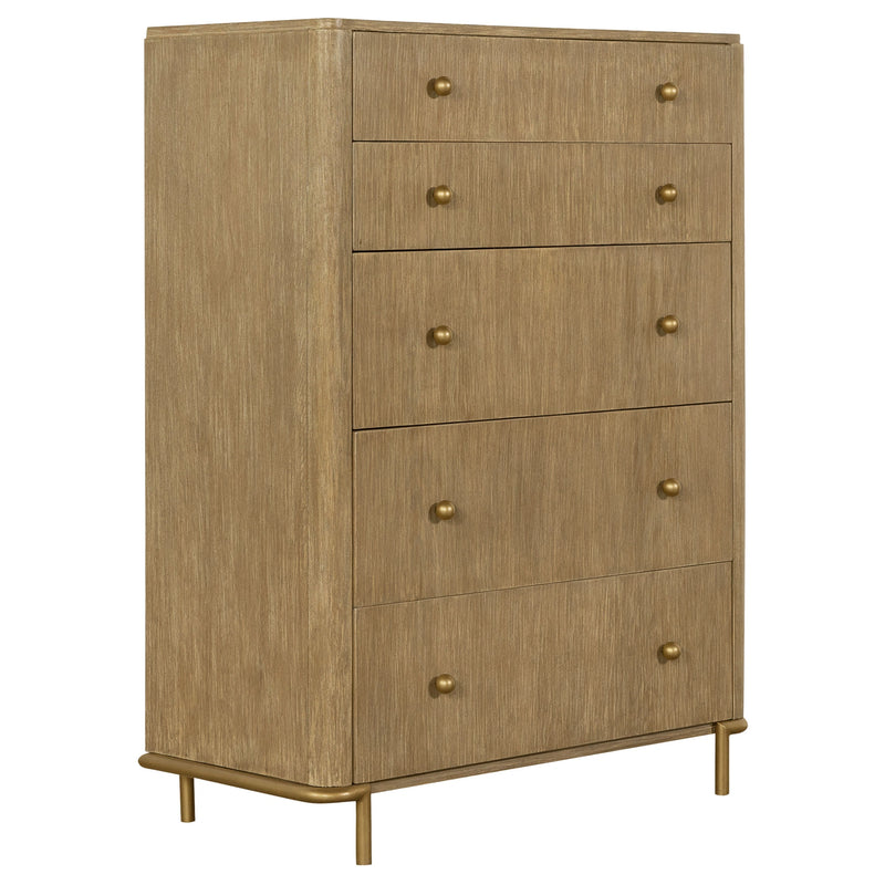 Arini 5 Pc Bedroom Set (Queen Bed, Nightstand, Dresser, Mirror and Chest)