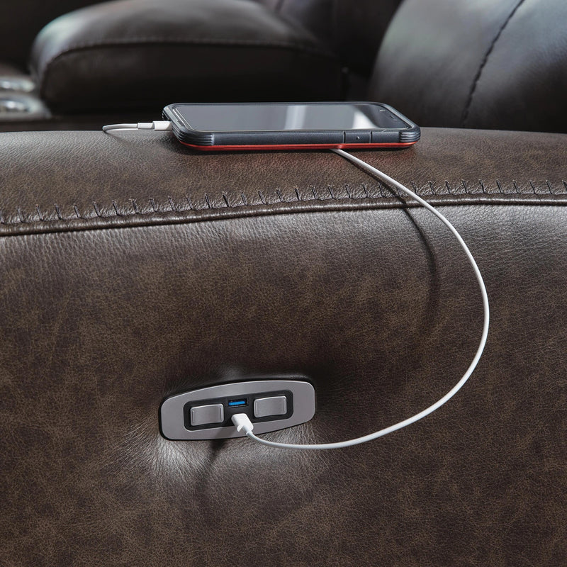 Crossplex Power Reclining Loveseat with Console