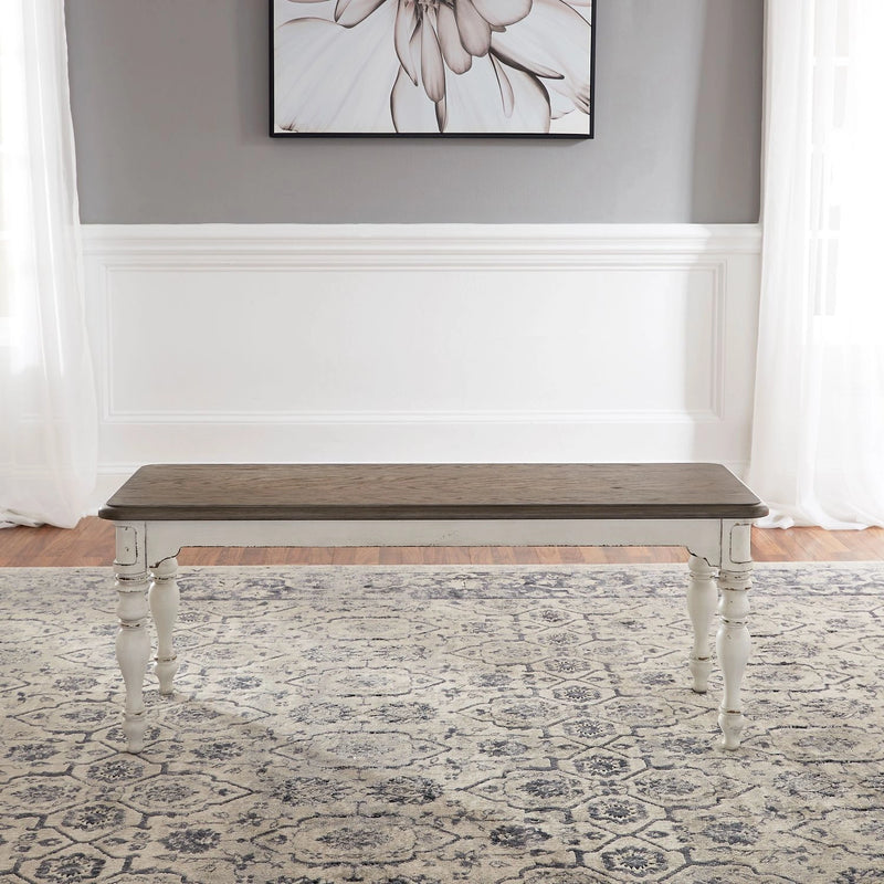 Magnolia Manor Dining Bench (RTA) in Antique White image