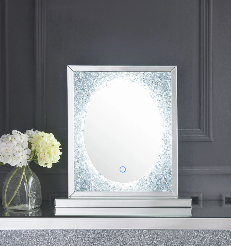 Noralie Mirrored & Faux Diamonds Accent Decor (LED)