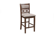 Gia 5 Pc 42" Square Counter Table & 4 Chairs-Cherry