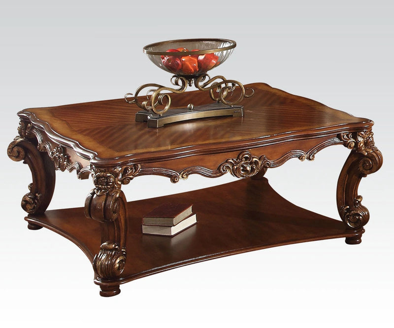Acme Vendome Square Coffee Table in Cherry 82002