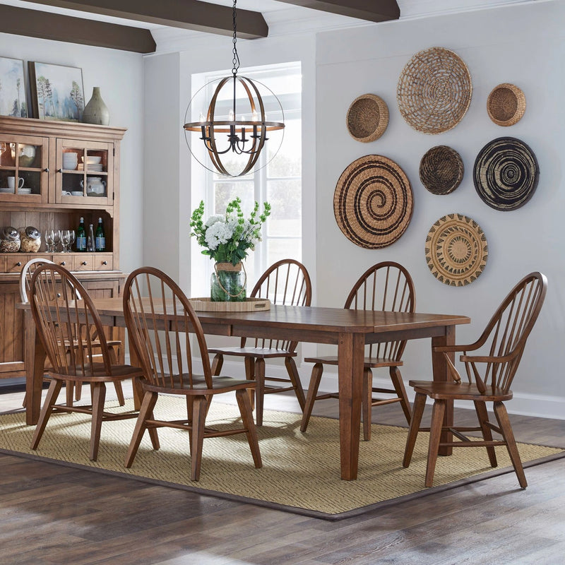 Hearthstone Ridge 7 Piece Rectangular Table Set image