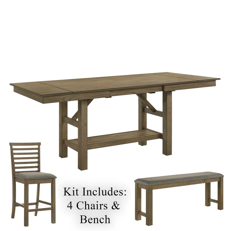 Brook Bay 6 Piece Gathering Table Set image