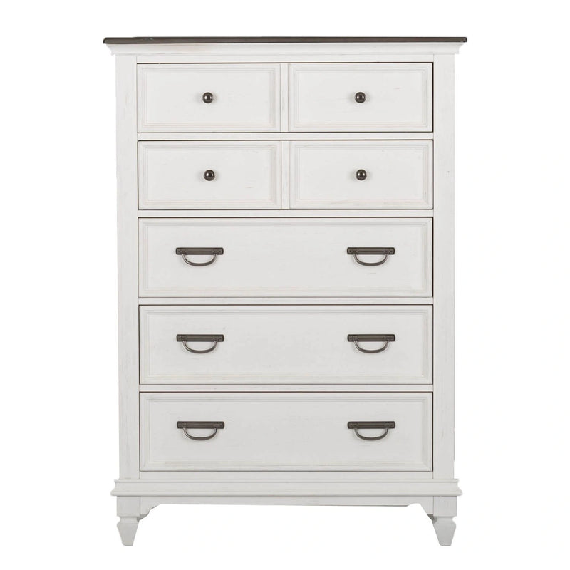 Allyson Park Panel Bed, Dresser & Mirror, Chest, Night Stand image