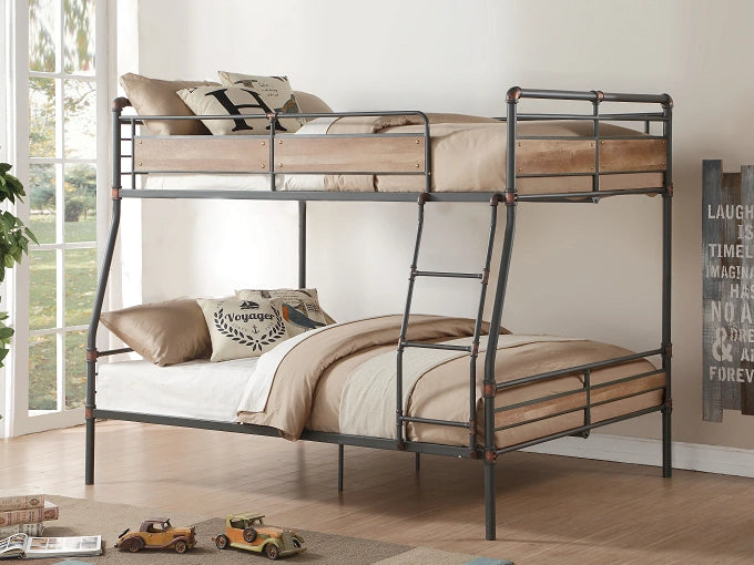 Brantley II Sandy Black & Dark Bronze Hand-Brushed Full XL/Queen Bunk Bed