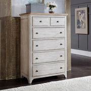 Farmhouse Reimagined Drawer Chest in Antique White image