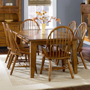 Treasures Rectangular Leg Table - Oak image