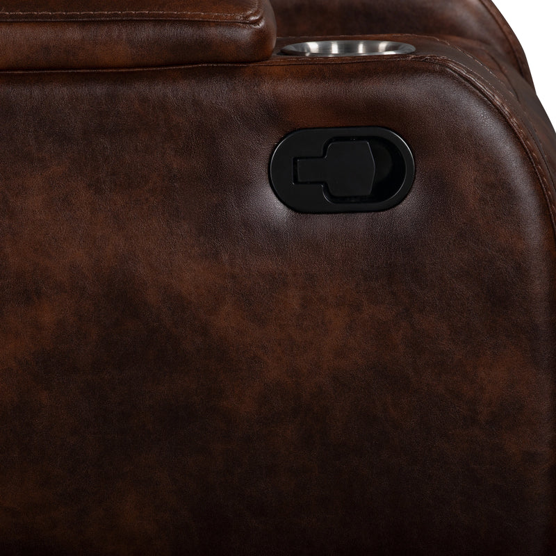 Chester Glider Recliner-Brown