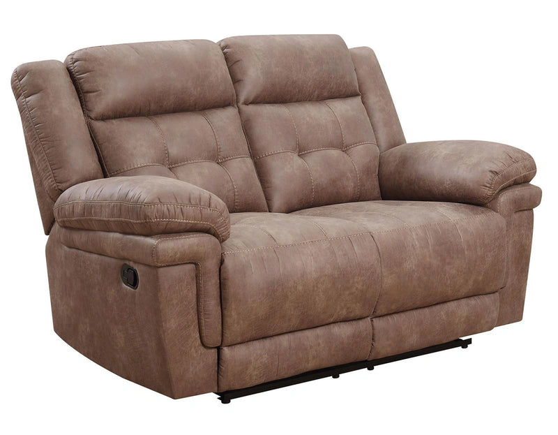Steve Silver Anastasia Manual Reclining Loveseat in Cocoa
