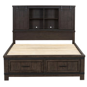 Thornwood Hills Bookcase Bed, Dresser & Mirror image