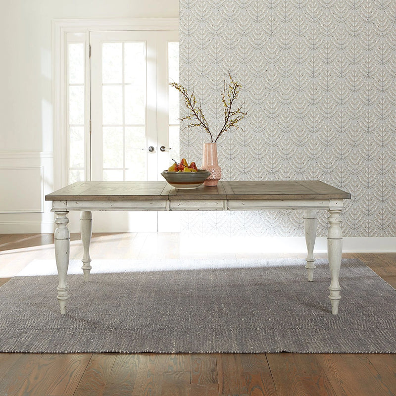 Whitney Rectangular Leg Table in Weathered Gray image