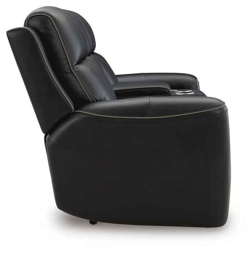 5Z-Comfort Power Reclining Loveseat with Console