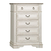 Abbey Park Uph Sleigh Bed, Dresser & Mirror, Chest image