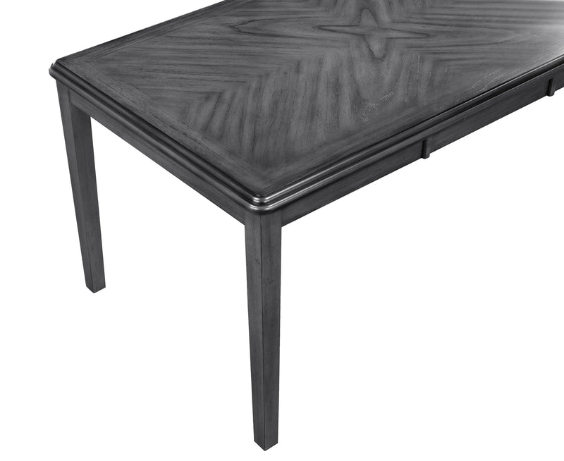 Gia 5 Pc 60" Dining Table & 4 Chairs-Gray