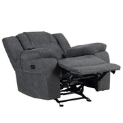 Redondo Glider Recliner W/Heat, Massage, Pwr Fr -Dk Gray