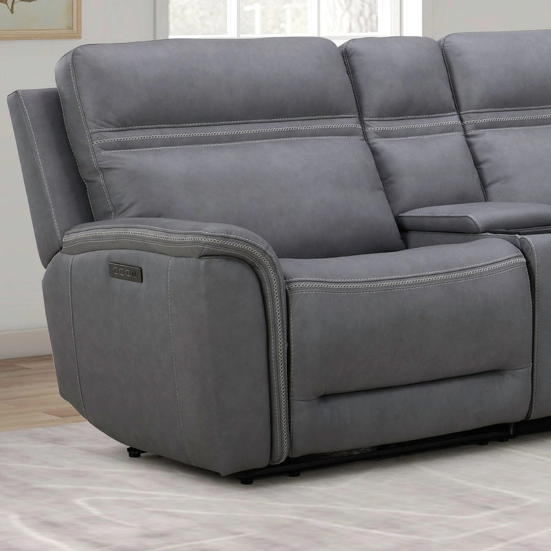 Cooper L Arm Recliner P3 & ZG - Blue Gray image