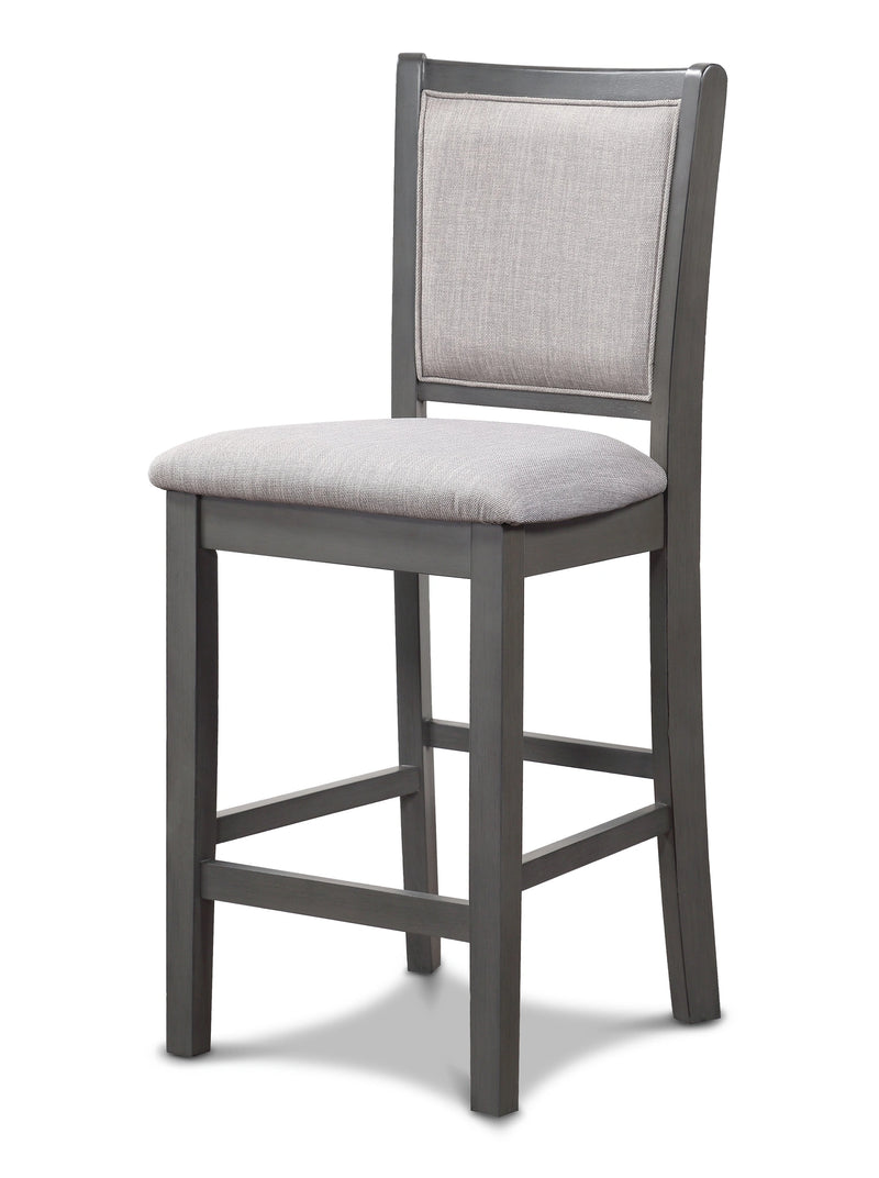 Amy Counter Chair (2/Ctn)-Gray