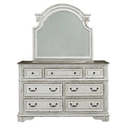 Magnolia Manor Uph Sleigh Bed, Dresser & Mirror, Chest image