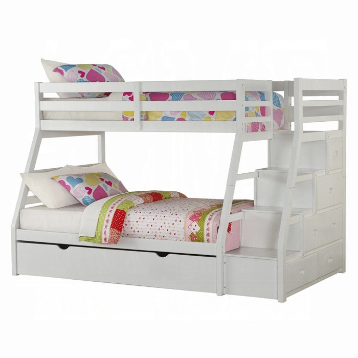 Jason Twin-Full Bunk Bed With Trundle and Storage
