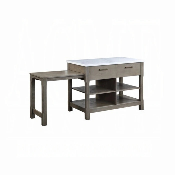 Feivel Kitchen Island With Pull Out Table