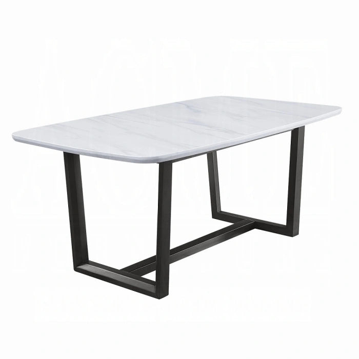Madan Dining Table With Marble Top