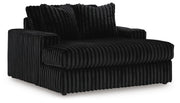 Midnight-Madness Oversized Chaise - Onyx