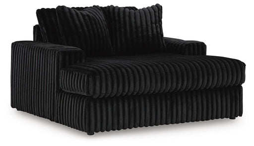 Midnight-Madness Oversized Chaise - Onyx
