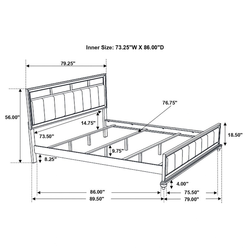 Barzini Panel Bed