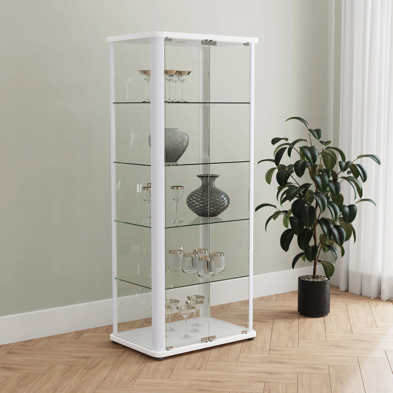 Aero Curio Cabinet with LED Lighting
