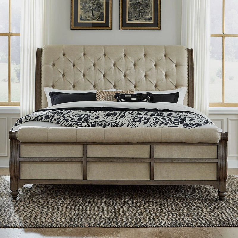 Americana Farmhouse King California Sleigh Bed image