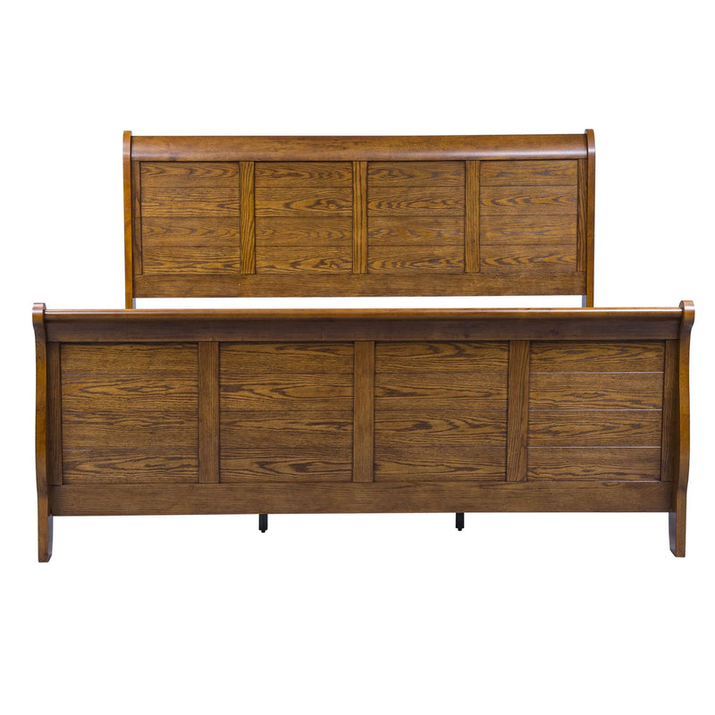 Grandpas Cabin King California Sleigh Bed, Dresser & Mirror, Chest image