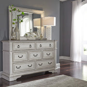 Abbey Park King California Panel Bed, Dresser & Mirror image