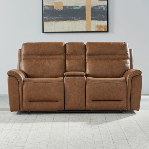 Cooper Loveseat w/Console P3 & ZG in Camel image