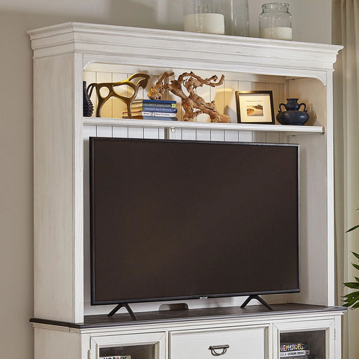Allyson Park Entertainment Hutch in Wirebrushed White image