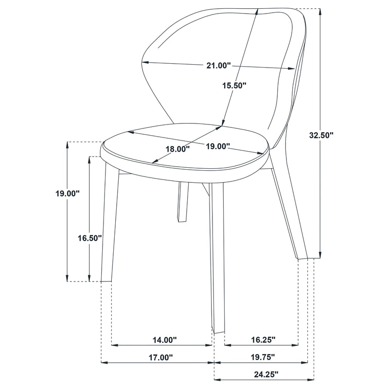 Randolph 7 Pc Dining Set (Table and 6 Chair)