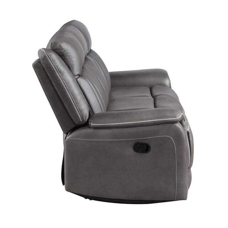 Enzo Sofa W/Dual Recliner- Gray