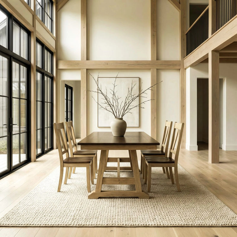 Lindsey Farm 5 Piece Trestle Table Set image