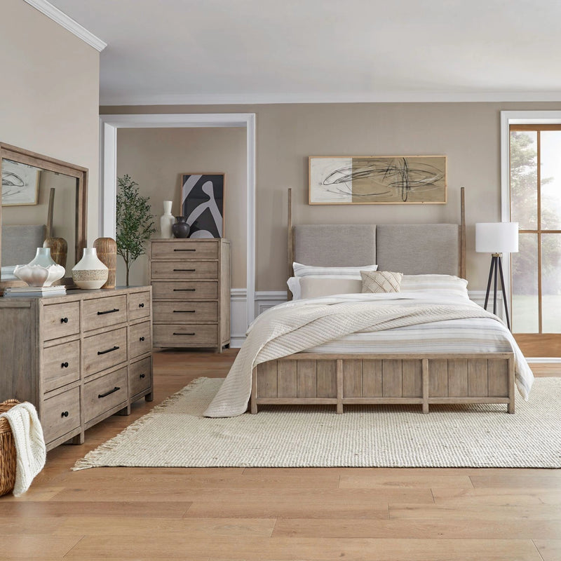 Proximity Place King California Poster Bed, Dresser & Mirror, Chest image