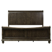 Rustic Traditions King California Sleigh Bed, Dresser & Mirror, Chest image