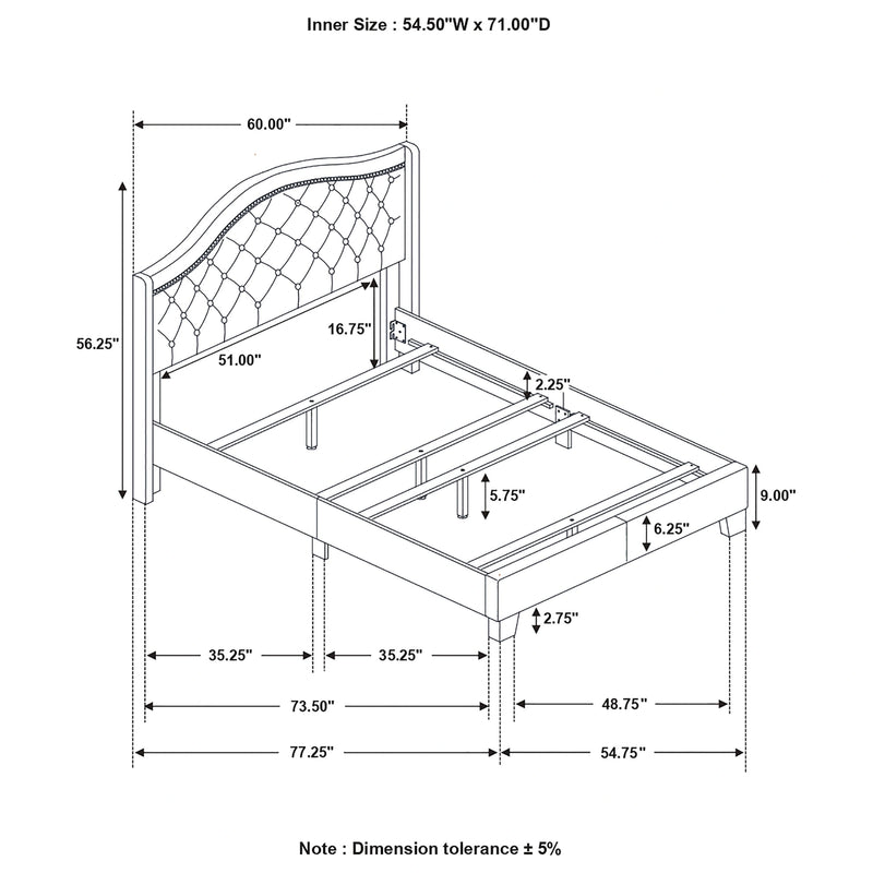Sonoma Wingback Bed